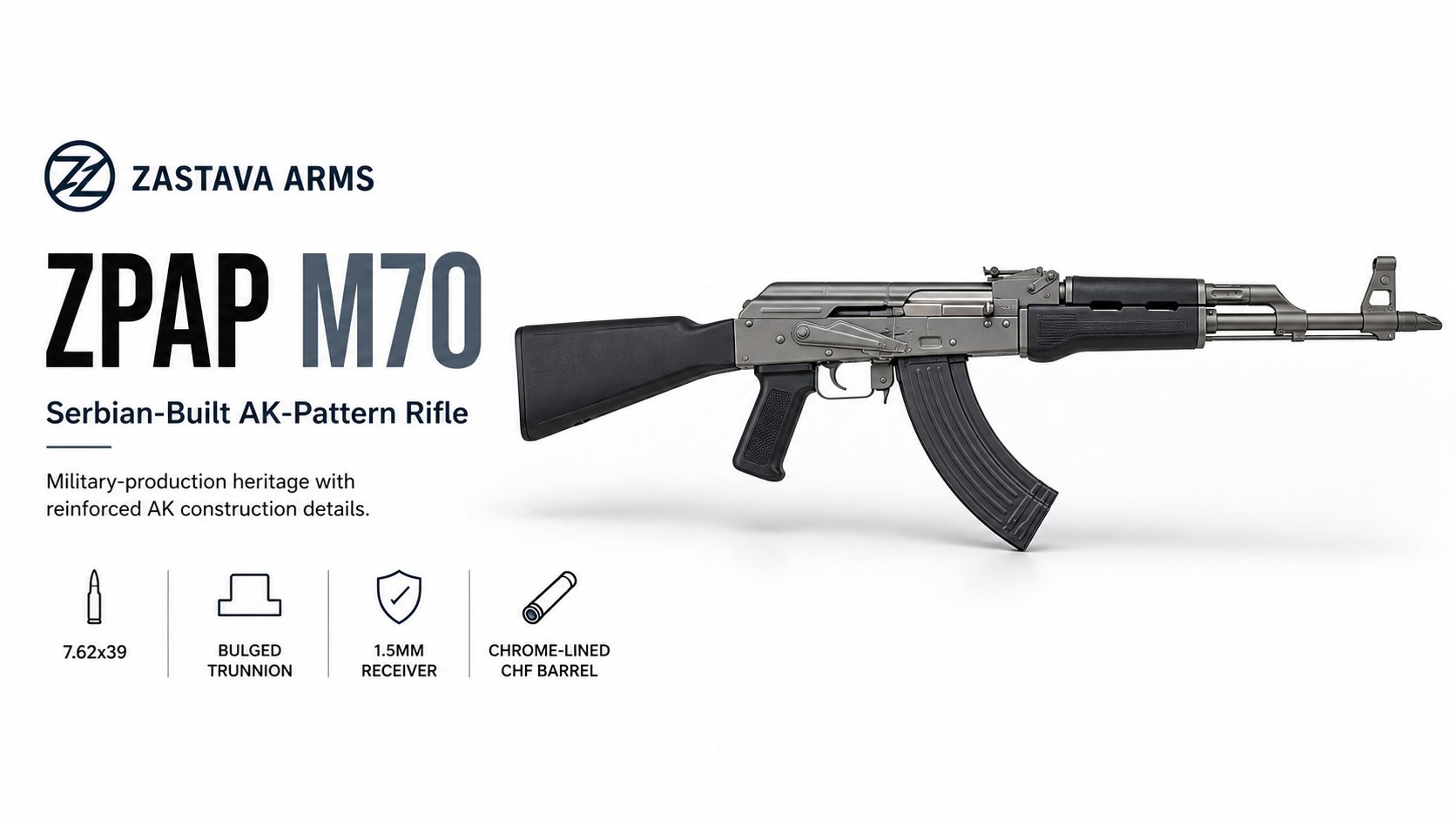 Zastava ZPAP M70 AK Rifle | Serbian 7.62x39 AK-Pattern | Impact Guns